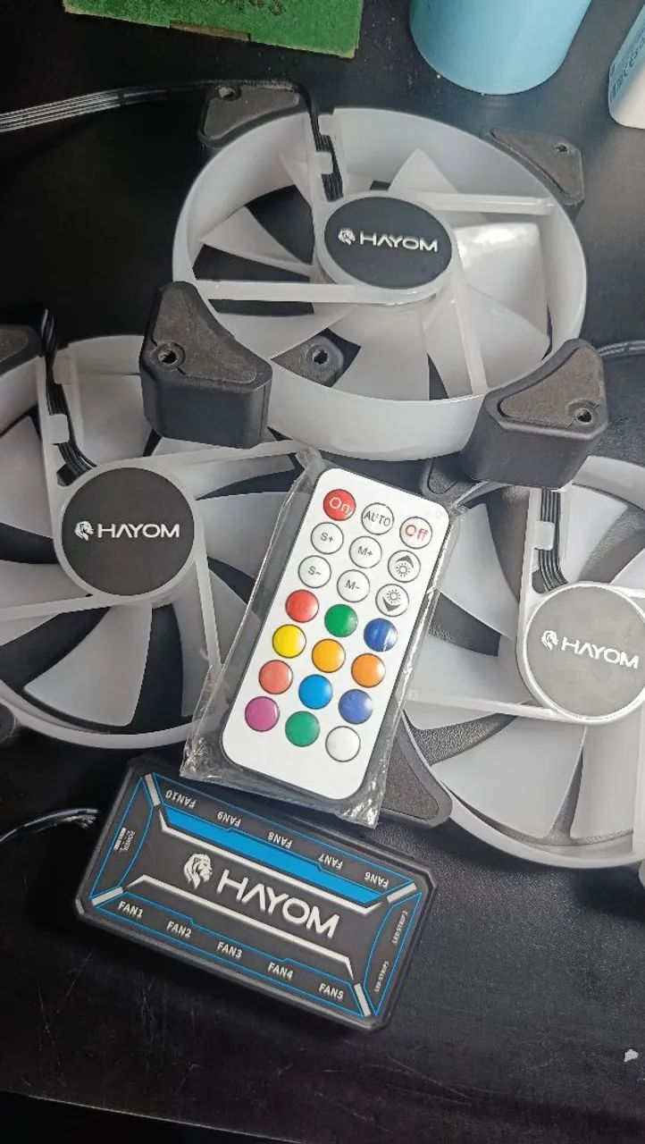 KIT 3 FANS RGB