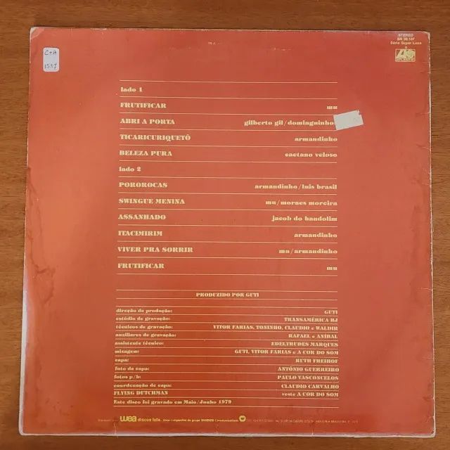 Lp A Cor Do Som - Frutificar 1979 Com Encarte - Foto 2
