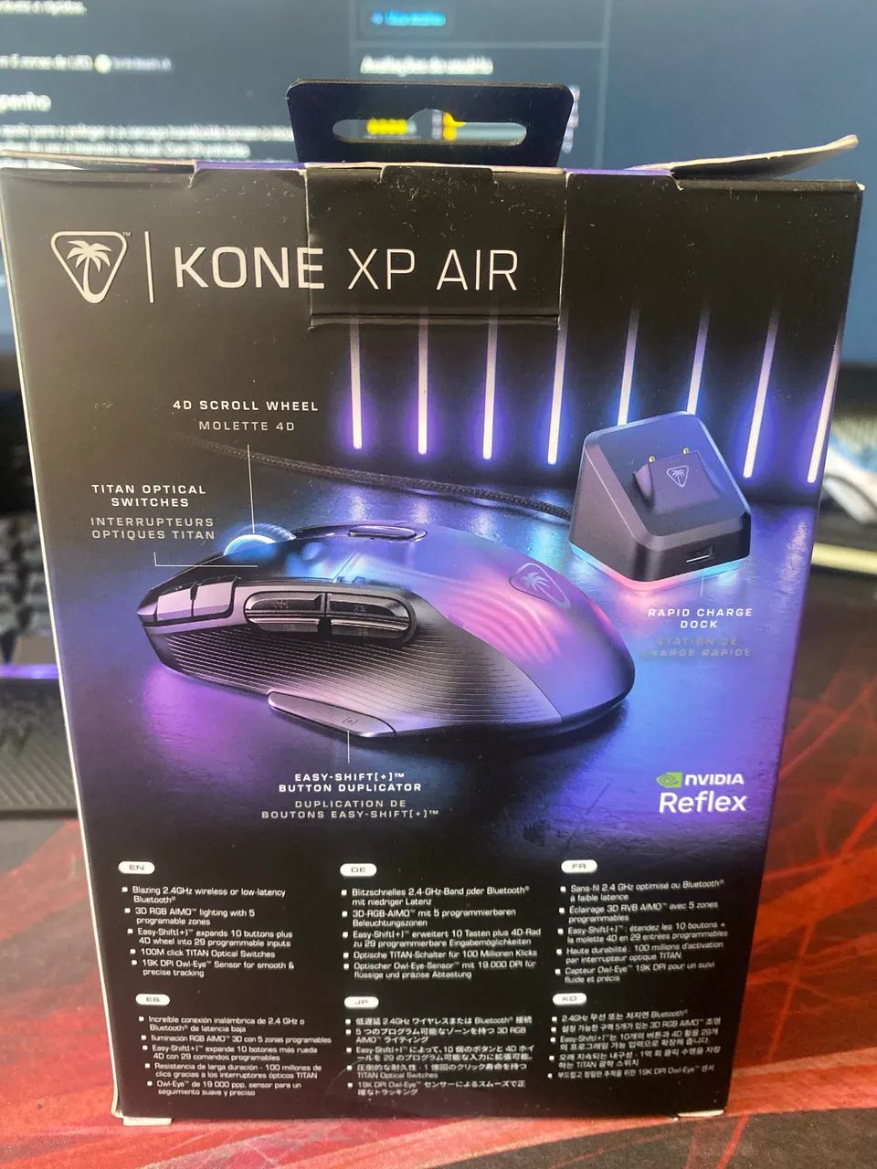 Turtle beach kone xp air MOUSE com e sem fio wireless e Bluetooth  - Foto 2