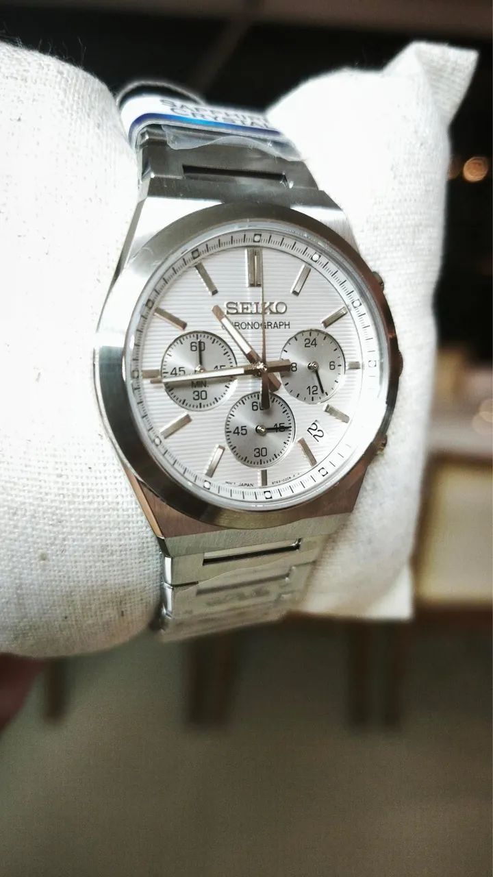 Seiko Cronógrafo Branco - Foto 2