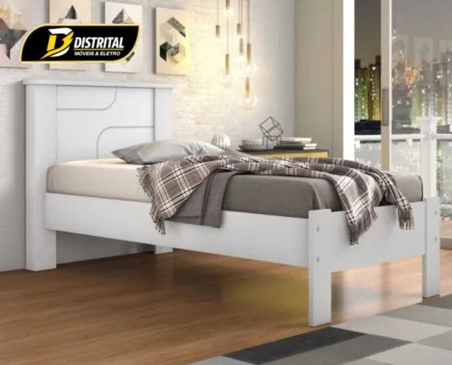 Cama Solteiro Pérola  Novo