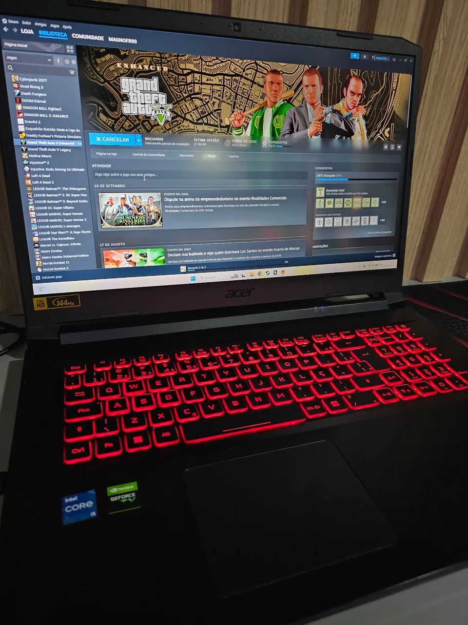 Notebook Acer Nitro RTX 3050 17 POLEGADAS 144Hz - Foto 4