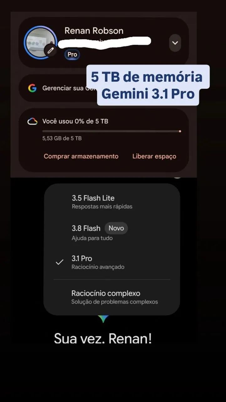Gemini Pro - IA Avançada (18 Meses) + 5 TB de Armazenamento - Foto 2
