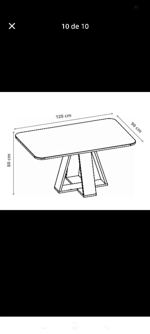 Mesa com 4 cadeiras  - Foto 4