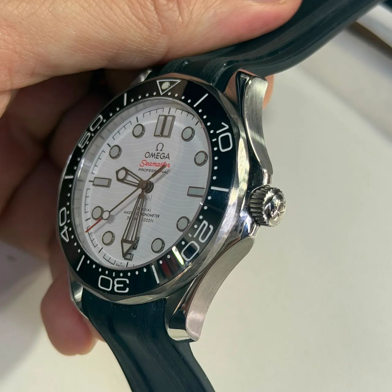 Relogio Omega Branco - Automatico - Masculino - 42mm - Silicone - Top Prem AAA+ - Foto 2