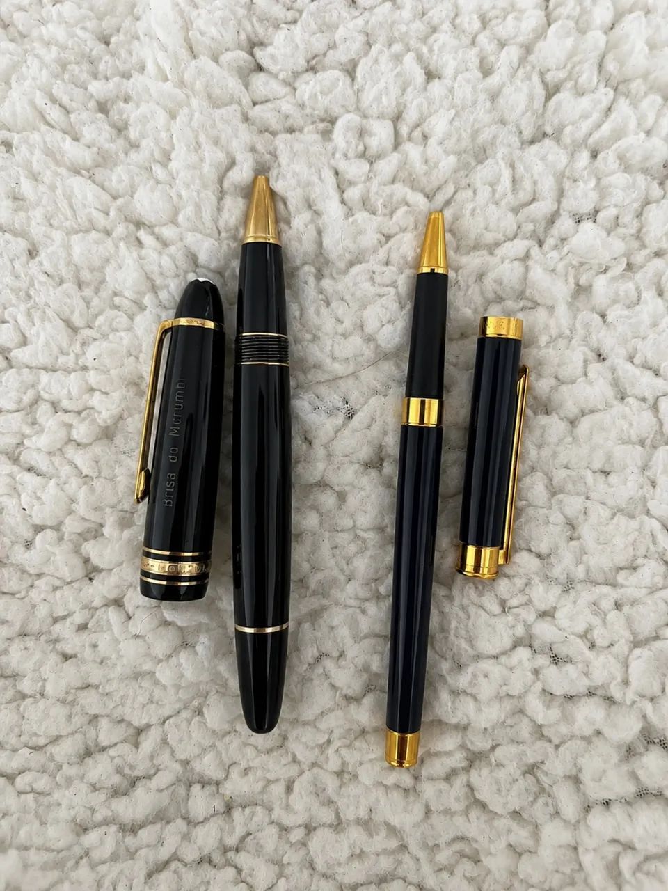kit 2 canetas montblanc originais meisterstück pix + noblesse