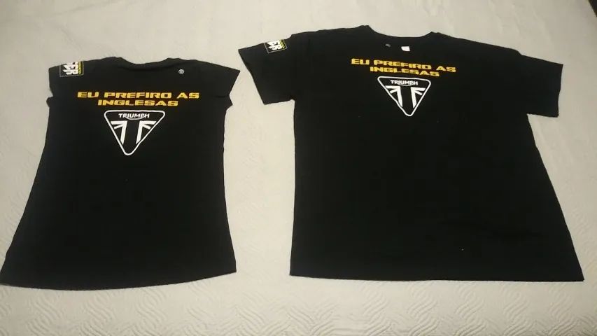 Kit Camisetas Triumph Tiger para o casal G e M