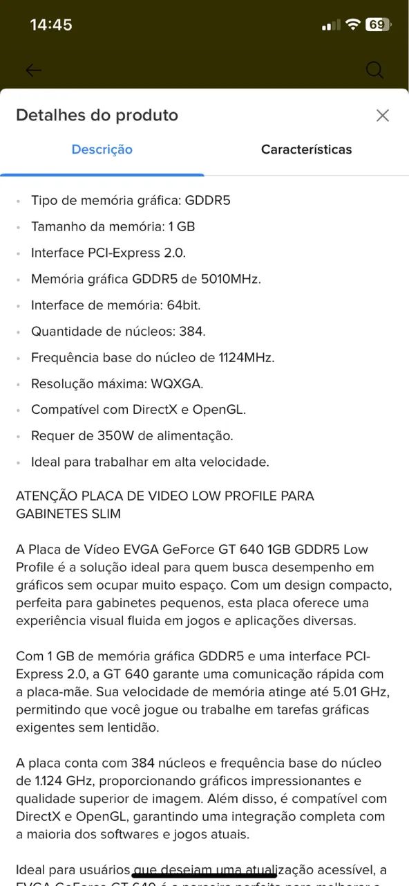 Nvidia Geforce GT640 1gb Gddr5 - Foto 5