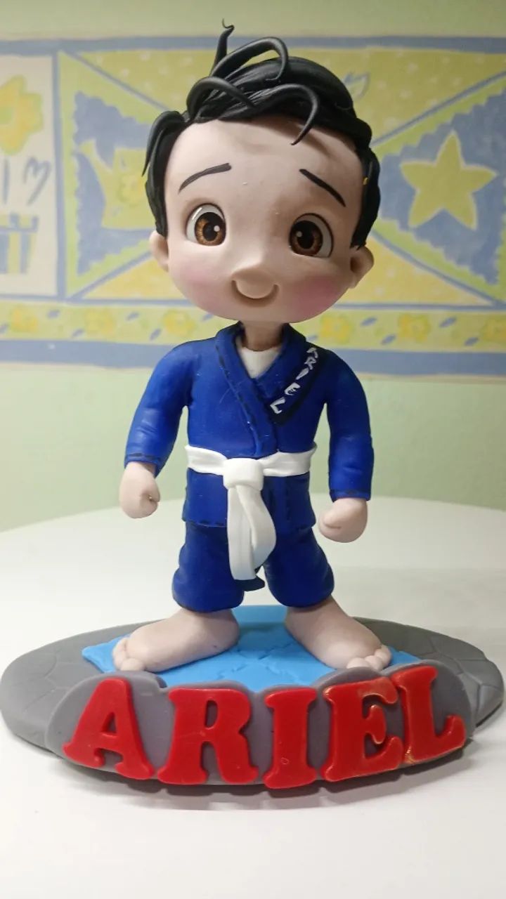 Boneco Lutador de judô em Biscuit  - Foto 3