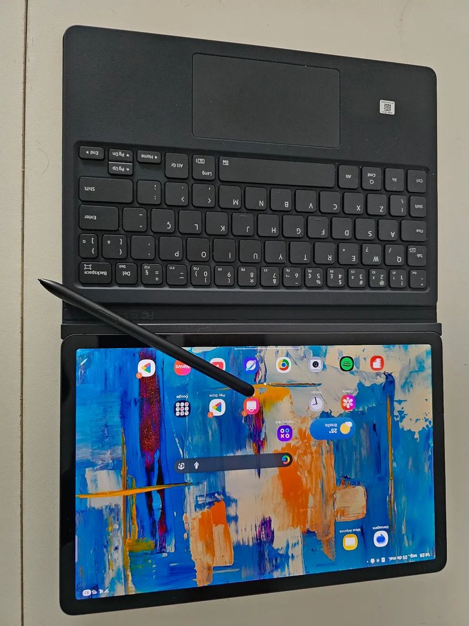 Galaxy Tab S9 256GB + Capa Teclado (Em ótimo estado)  - Foto 4