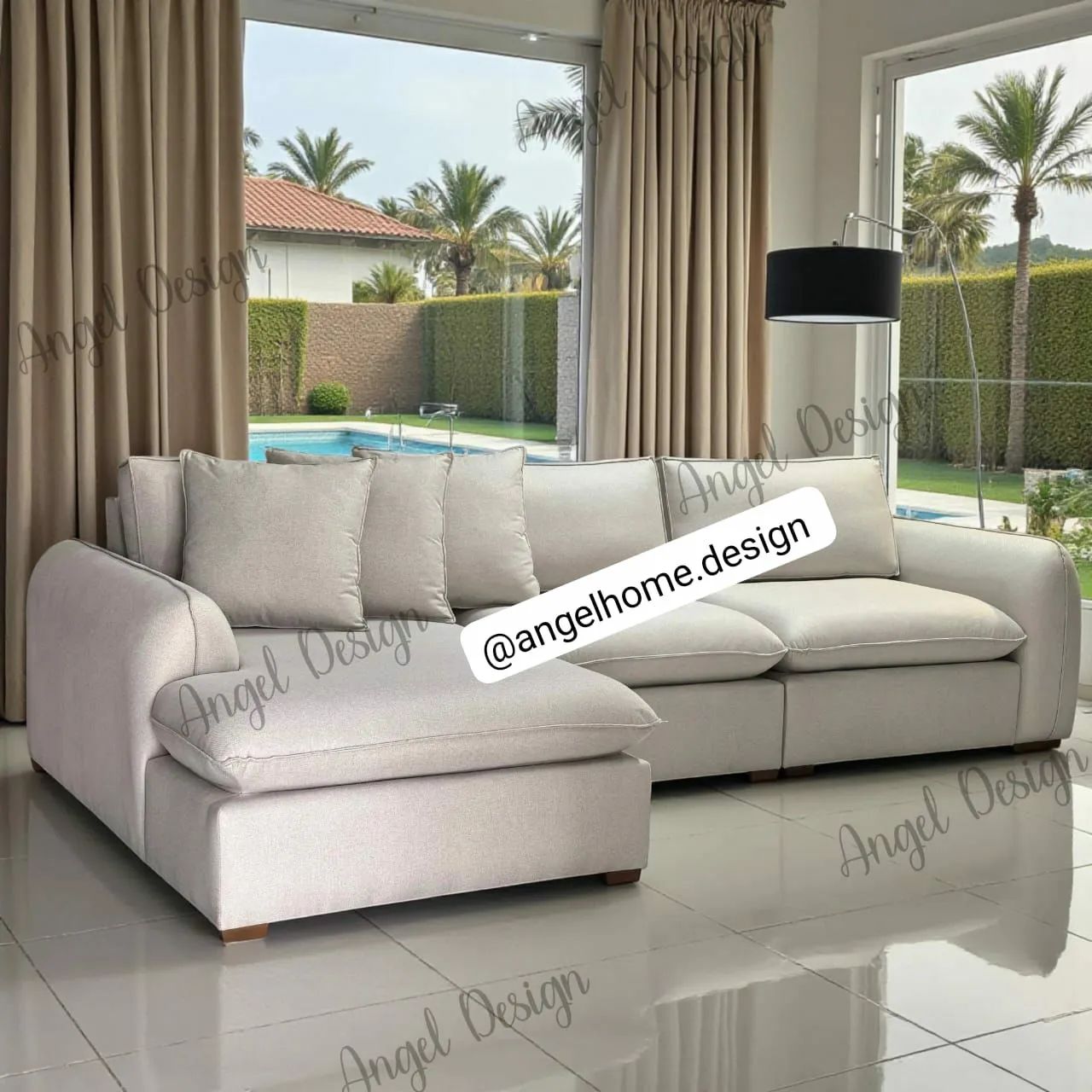 Living com chaise molas ensacadas 