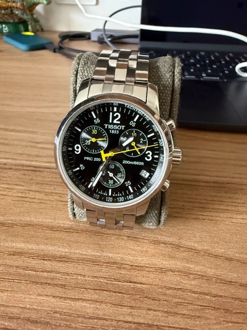 Relógio Tissot PRC 200 Chronograph Com Pulseira de Aço - Foto 3