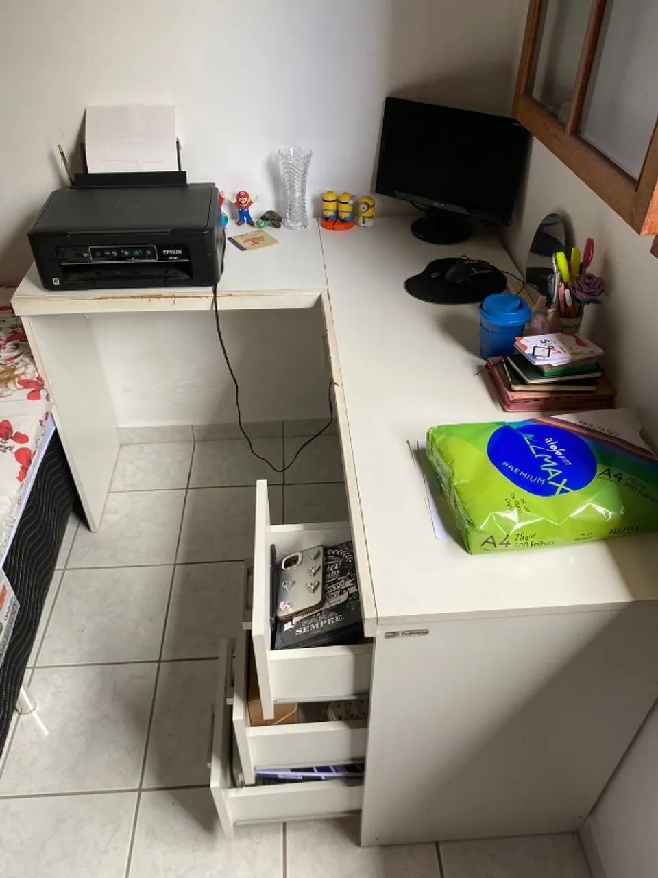 Mesa de escritório em L  - Foto 3