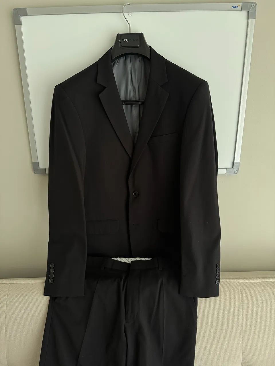 Terno masculino preto Casa Prado Premium Calça 42 Blazer 48