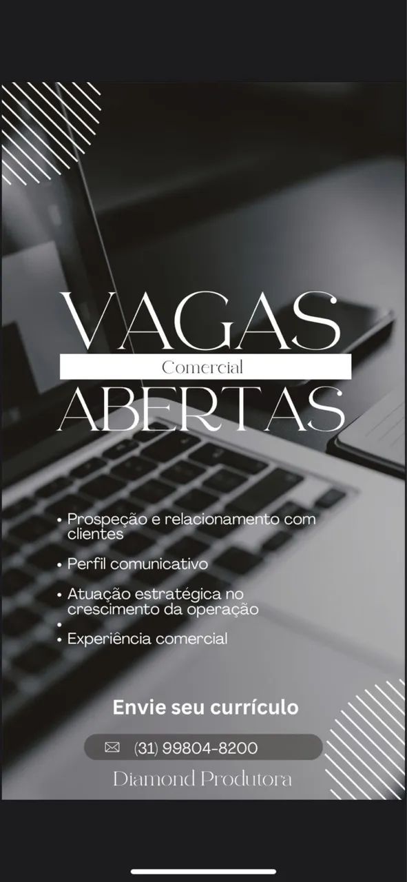 Oportunidade: Consultor(a) Comercial - Setor de Eventos e Experiências