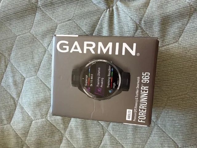 Garmin Forerunner 965 AMOLED - caixa, cabo e pulseiras extras - Foto 4