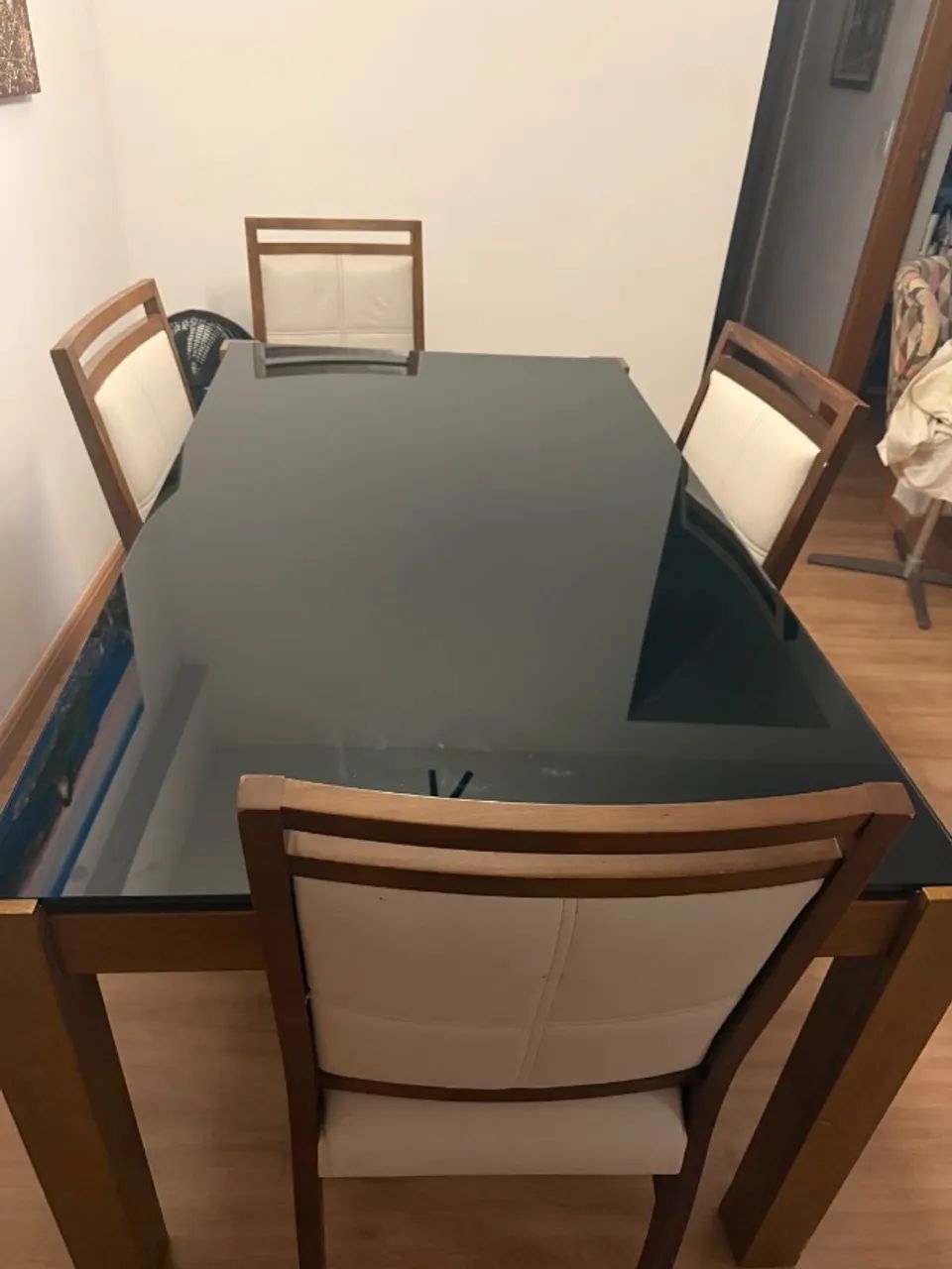 Mesa de jantar quadrada com cadeiras  - Foto 3