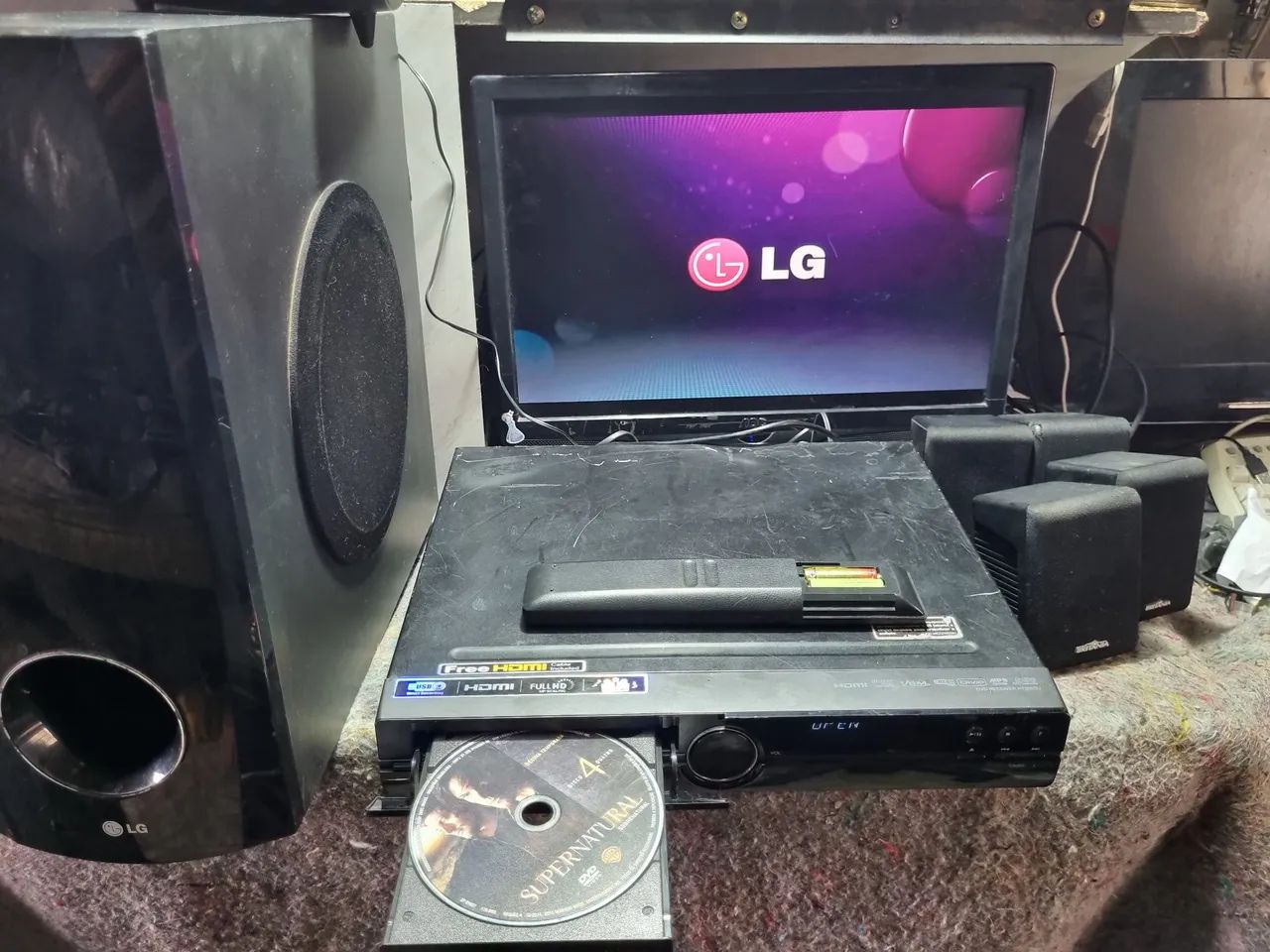 Dvd home theater lg ht305su com controle remoto  - Foto 4