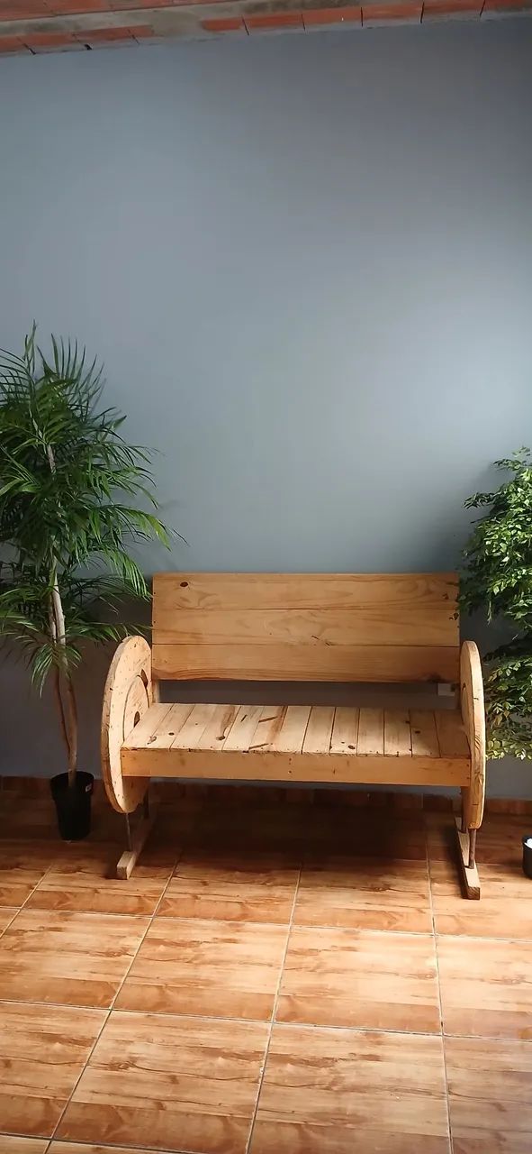 Banco rústico de madeira - Foto 2