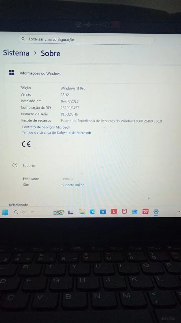 Notebook Lenovo V14 G4 AMN - Ryzen 5 - Ótimo Estado - Foto 4
