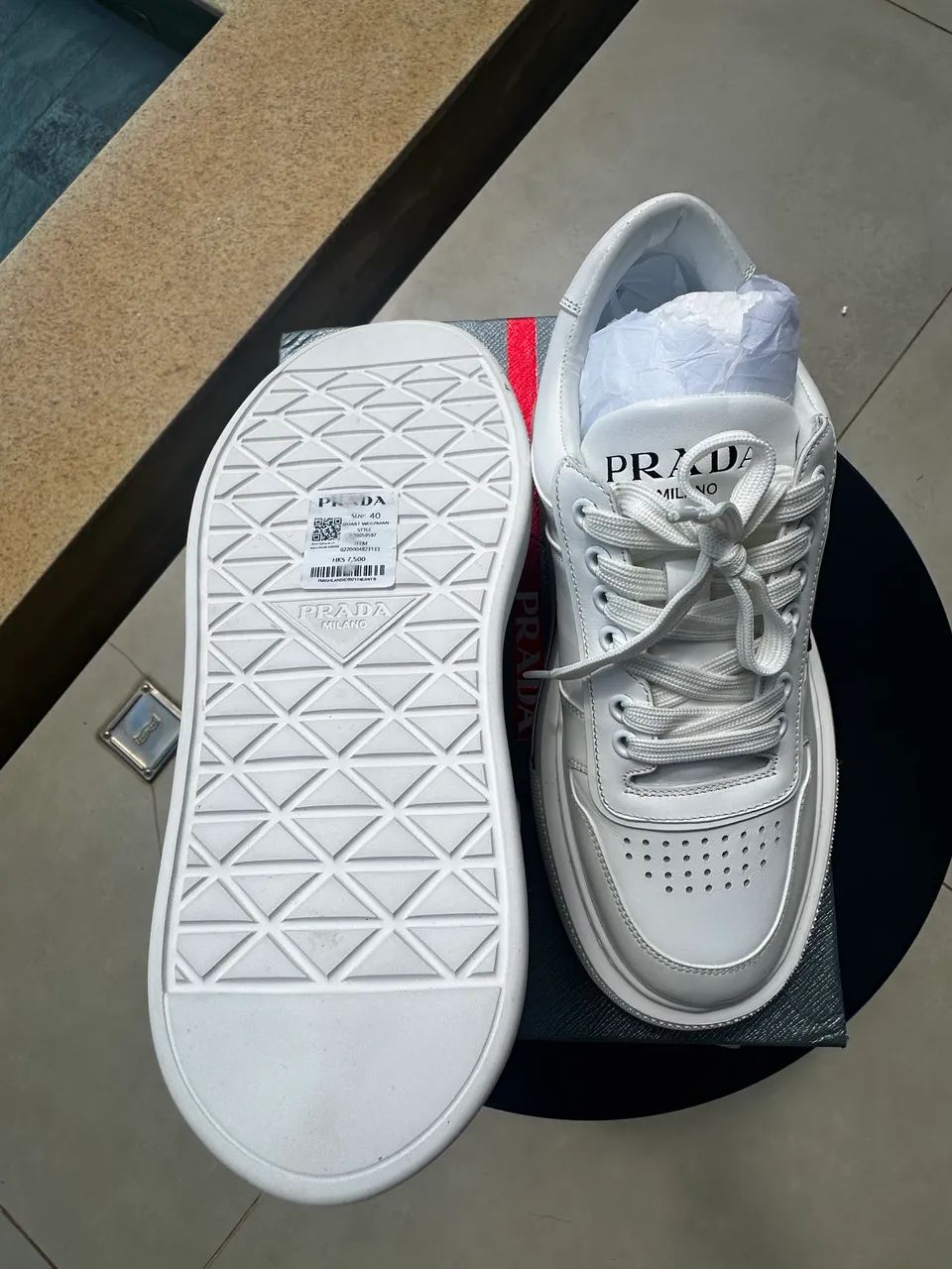 Tênis Prada Branco 40  - Foto 2