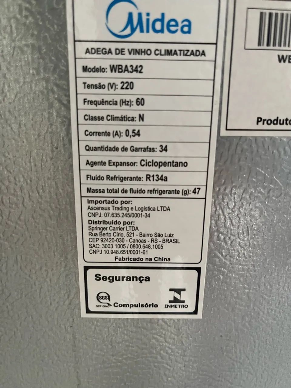 Adega Midea 32 garrafas  - Foto 4