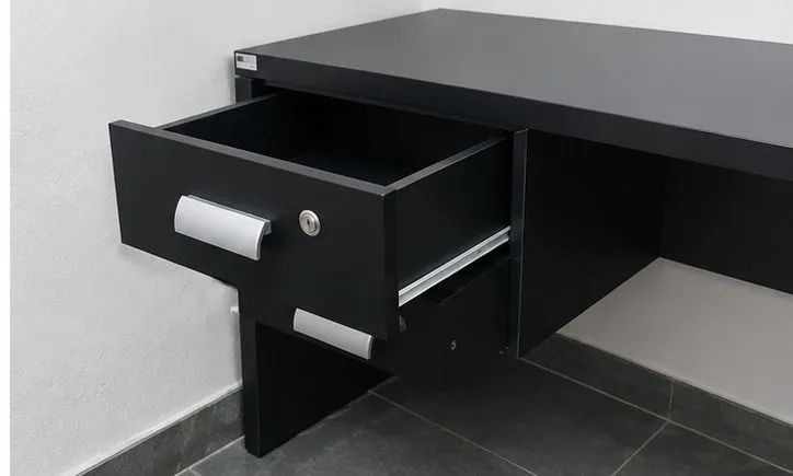 Mesa de Escritório com 2 gavetas - Foto 3
