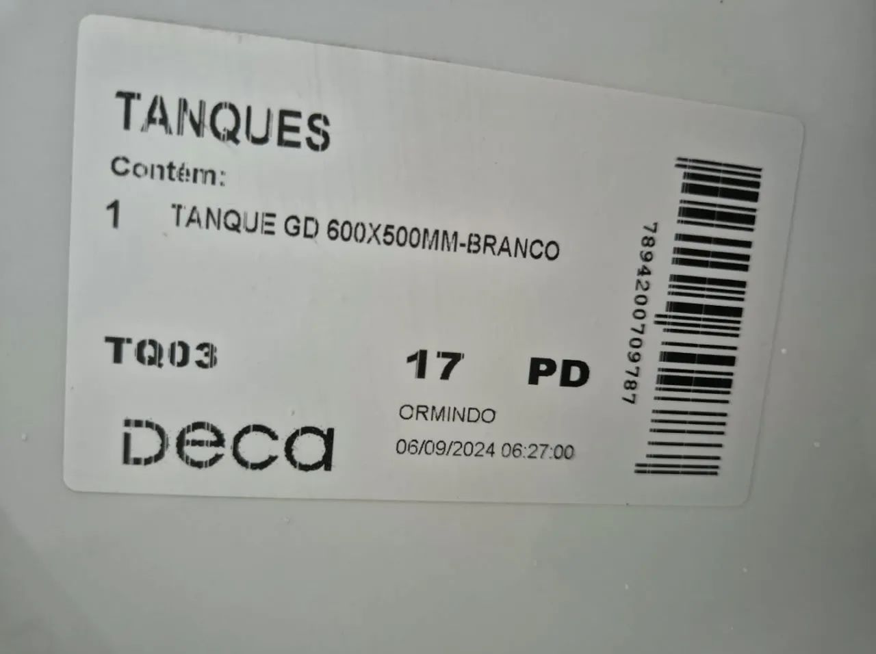 TANQUE DE LOUÇA DECA 40 LITROS  - Foto 4