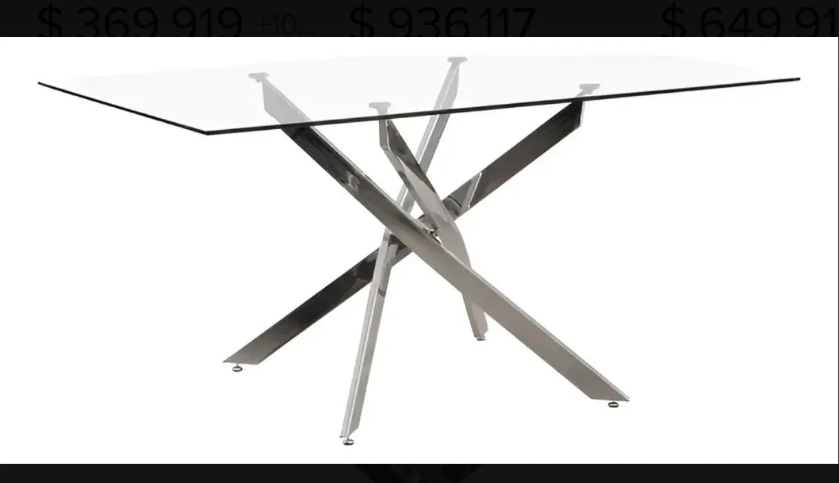 Mesa de Vidro 6 lugares