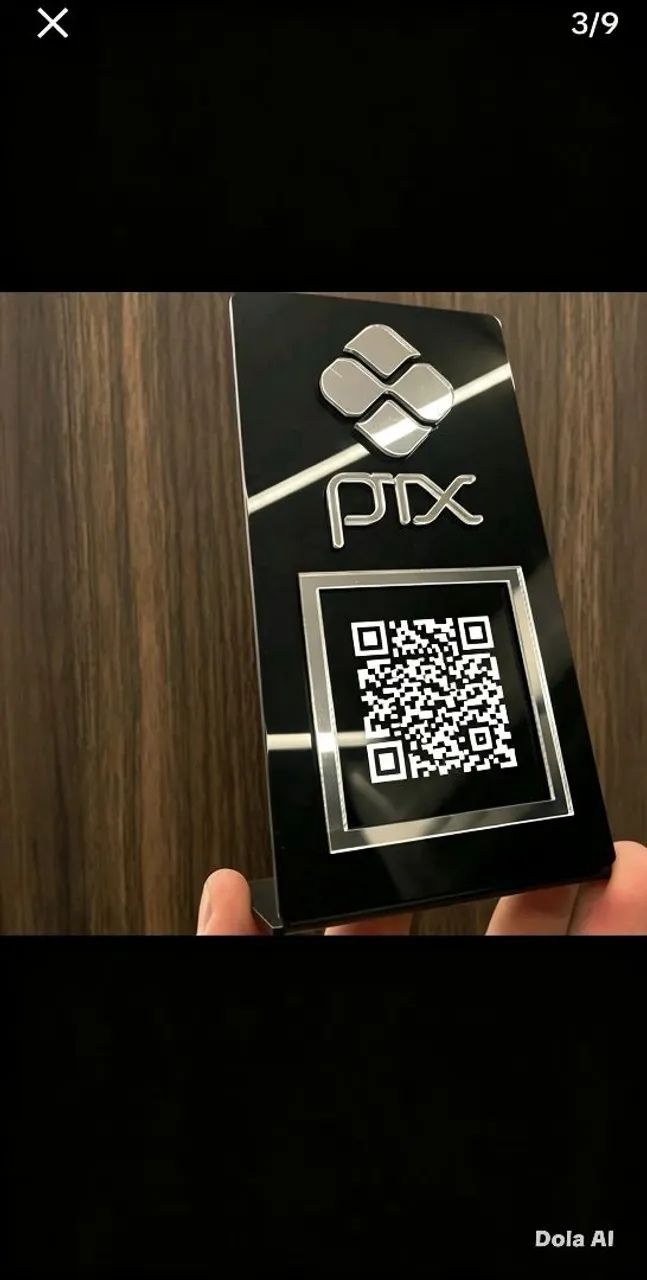 Placa de acrílico para QR Code Pix. - Foto 5