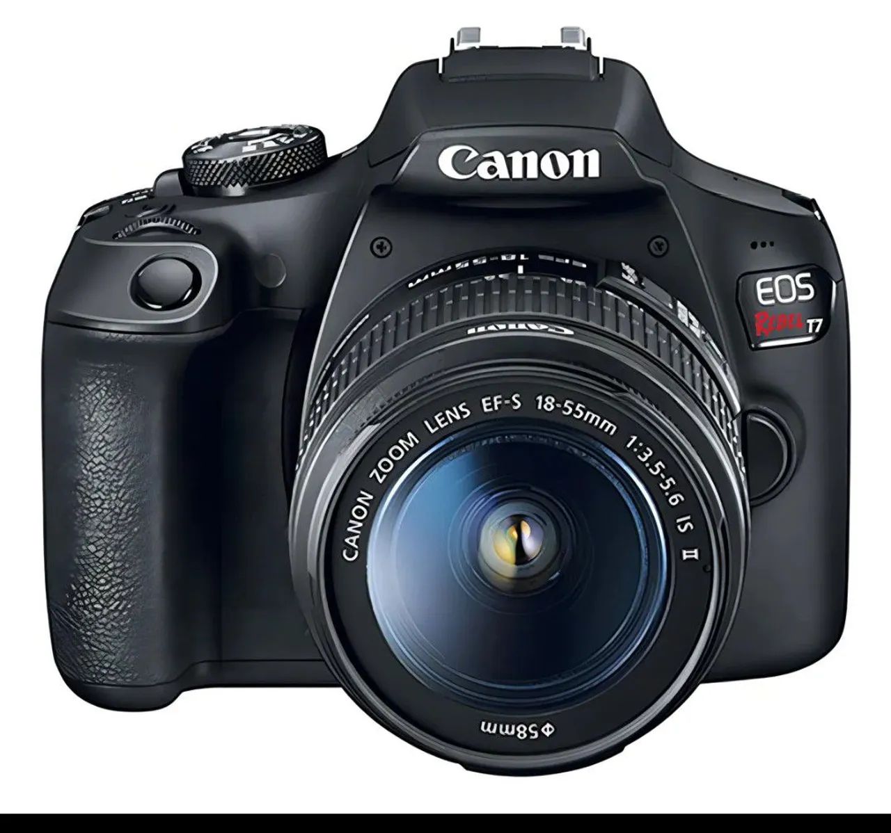 Câmera fotográfica Cânon Rebel T7+ com Lente EF 75-300mm