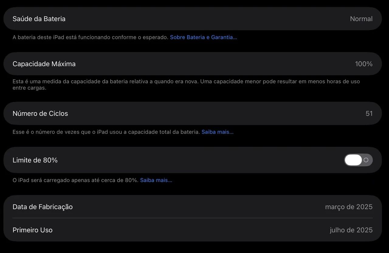iPad Air 13 polegadas M3 Roxo - Bateria 100% + Acessórios  - Foto 5