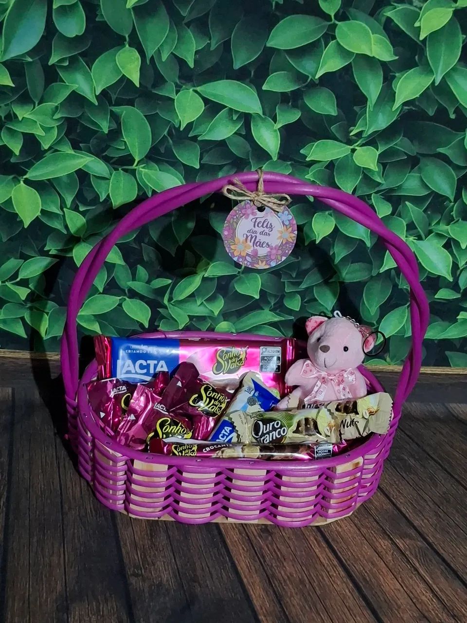 Cesta de presente para as mães 