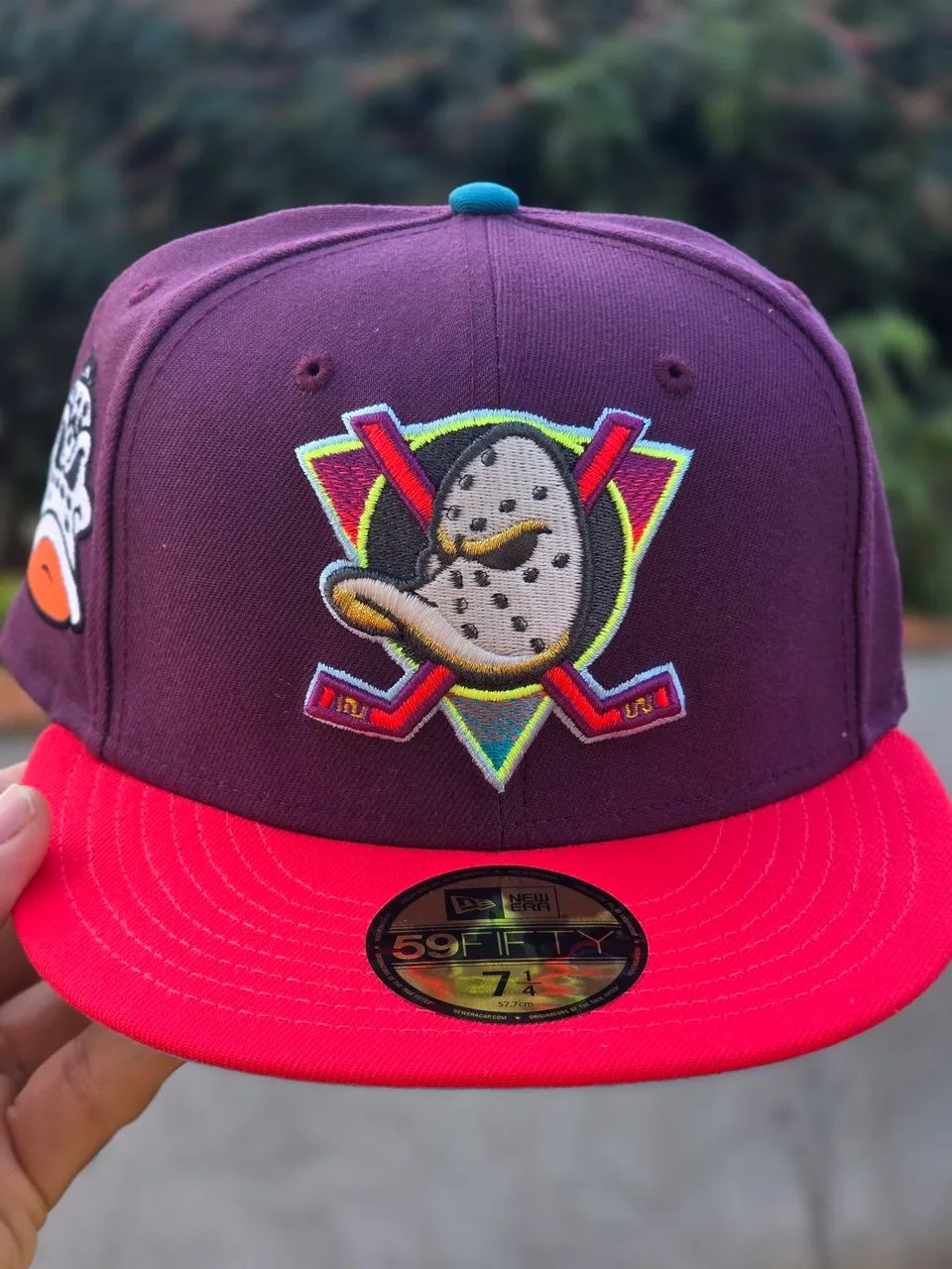 Boné mighty ducks super patos brilha no escuro - Foto 3