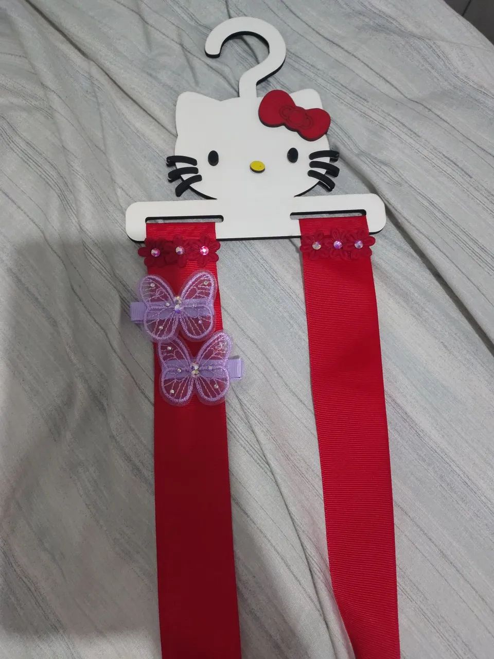 Porta Laços Hello Kitty 