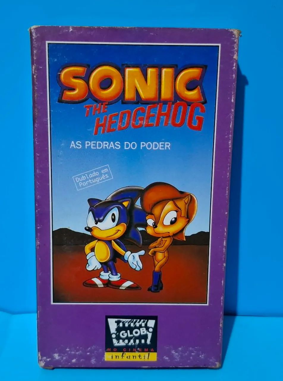 Sonic The Hedgehog As Pedras de Poder VHS Vintage(LEIA A DESCRIÇÃO)