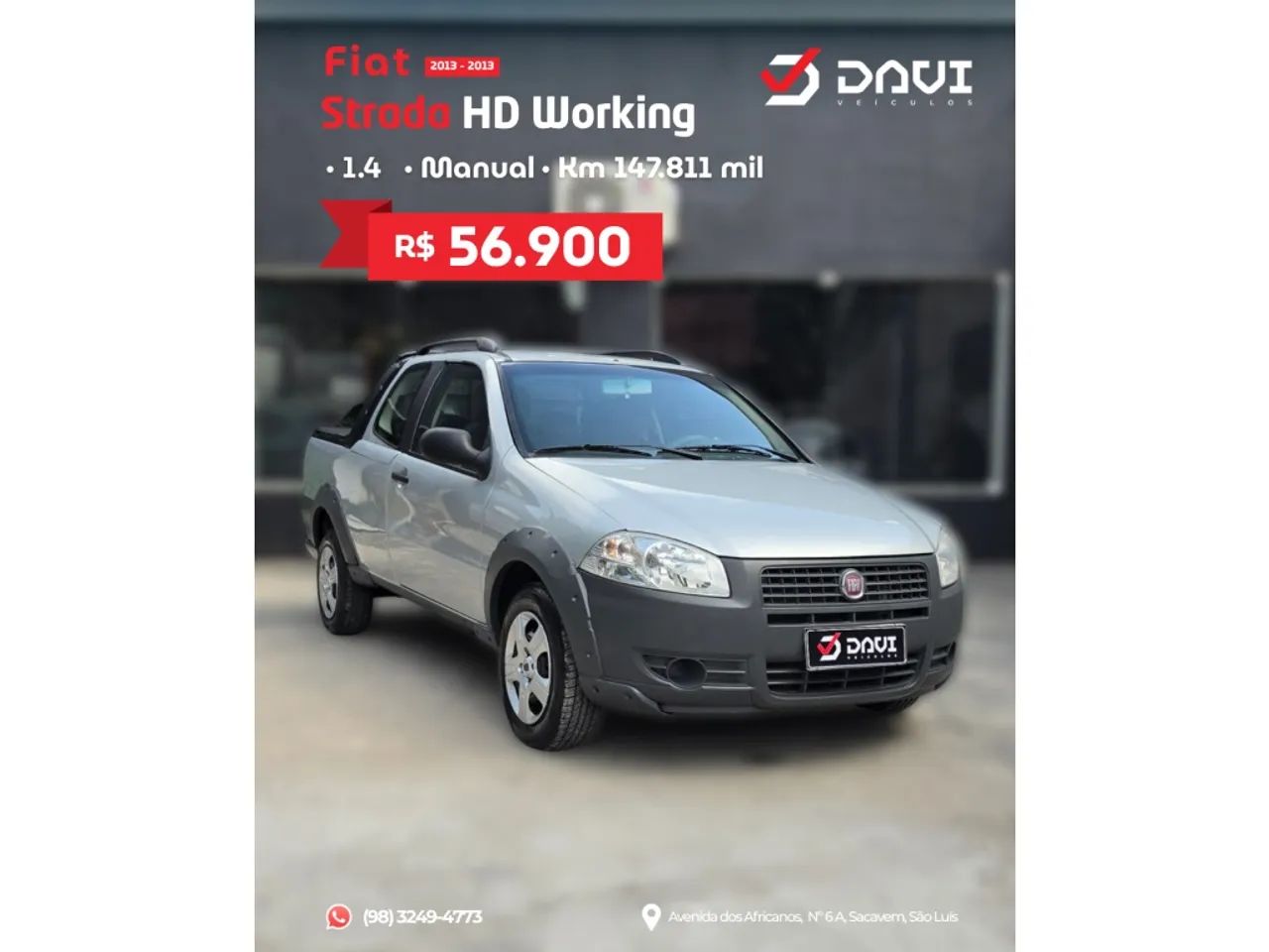 Fiat Strada Working 1.4 MPI Fire Flex 8V CD 2013