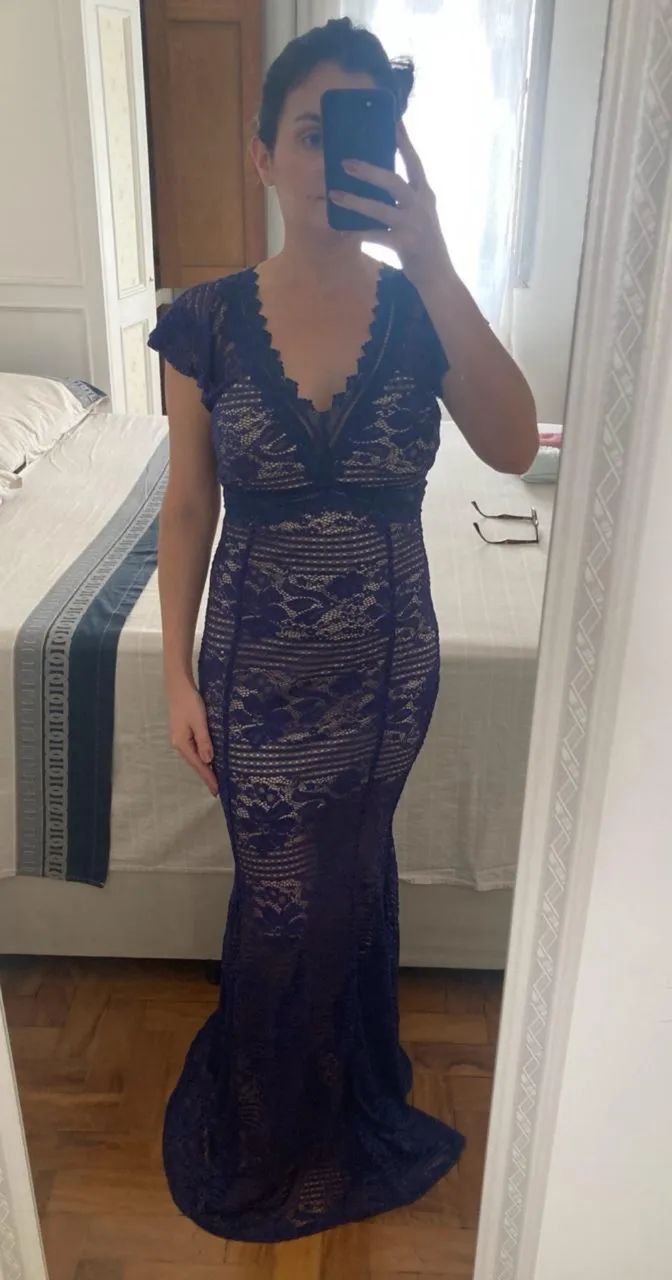 Vestido de Festa Azul