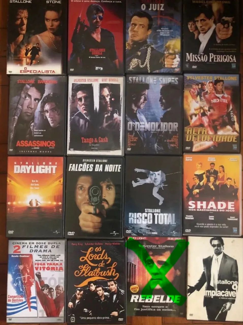 Coleção DVDs Sylvester Stallone