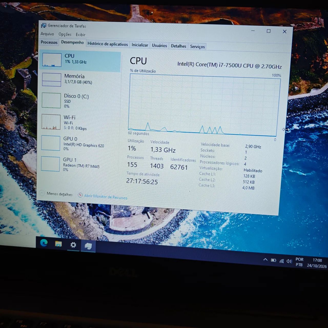 Notebook Dell Inspiron 15 Core i7, SSD 480 GB e Radeon dedicada - Foto 4