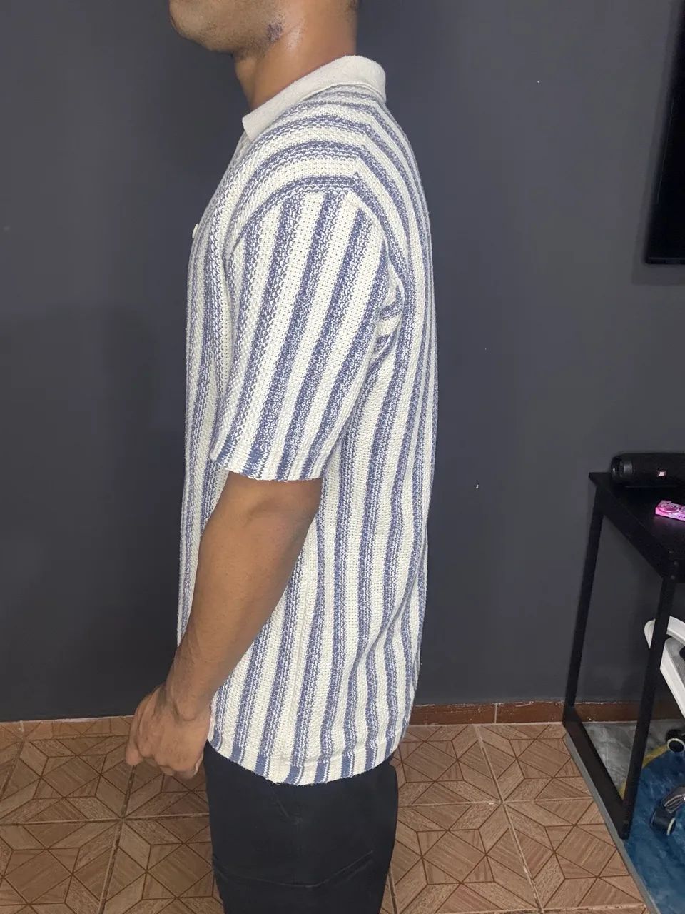 Camisa Tricô Azul - Foto 3