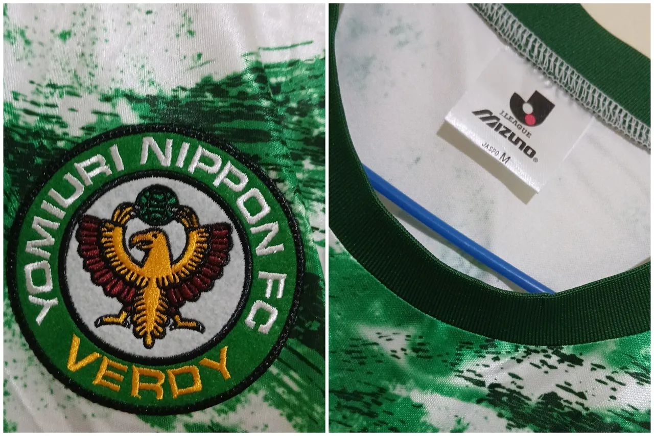 KIYO Camisa Verdy Kawasaki Tokyo 1994/1995 J League Home ou Away Década