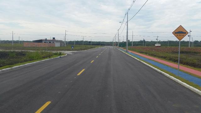 Terreno com pequena entrada, loteamento todo asfaltado - Foto 10