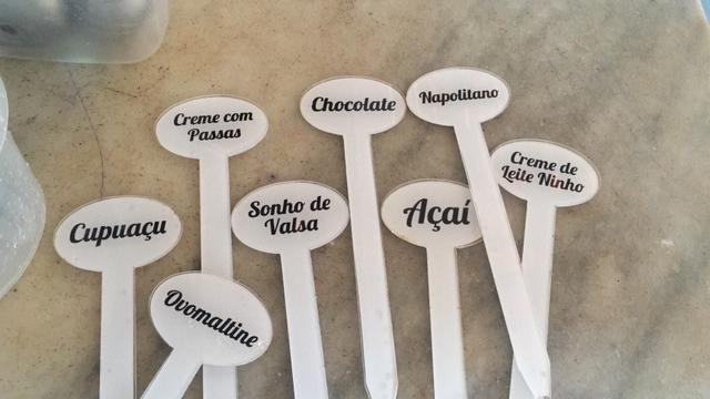 Vendo essas plaquinhas de sorvete
