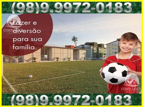 Entrada em 1+2 De RS 1.500! Apartamentos 2qrtos! La Belle, Maiobão - Foto 2