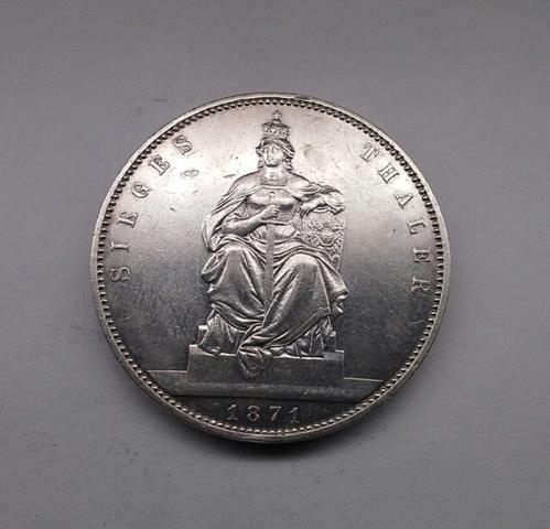 Moeda 1 Thaler 1871 - Foto 2