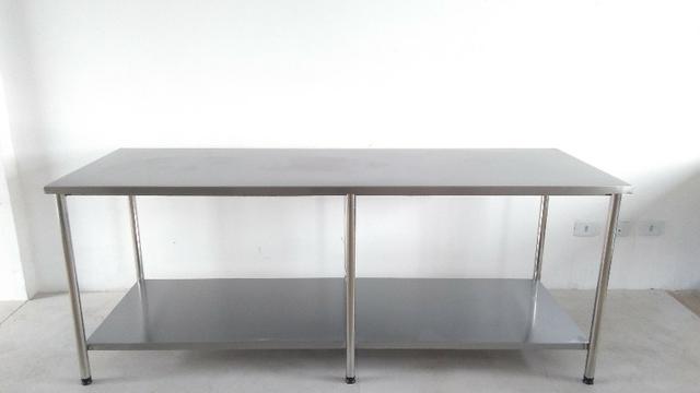 Mesa E Bancada Industrial 100% Inox 1,40x0,60 - Foto 3
