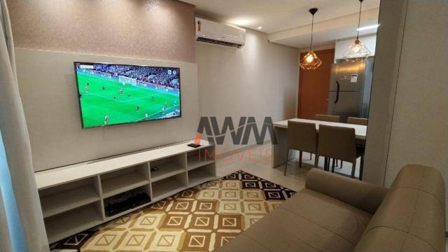 Apartamento com 1 dormitório para alugar, 42 m² por R$ 2.000,00/mês - Setor Oeste - Goiâni