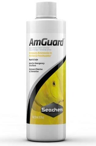 Amguard Seachem Removedor Amônia Nitrito Cloro E Cloramina