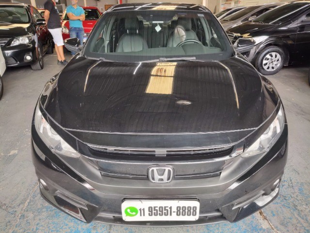 CIVIC SPORT 2.0 FLEXONE CVT 2017 PRETO UN DONO BLINDADO VEJA